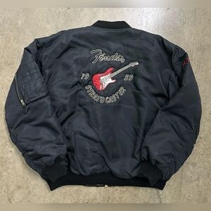 Vintage 1959 Fender Black Bomber Jacket